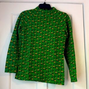 Vintage hand made mock neck top